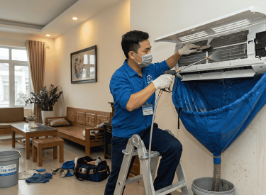 Top 1 Đơn Vị Vệ Sinh Máy Lạnh Giá Rẻ Bình Chánh - Điện Lạnh Tấn Thành